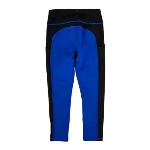 Lucy Color Block Crop Legging Blue Size XS