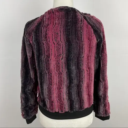Eight Sixty Faux fur bomber jacket Size XS
