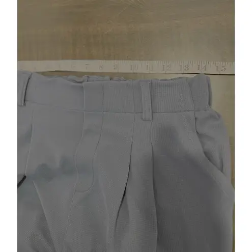 Halara High Waisted Pleated Wide Leg Palazzo Pant Blue Sz L Knit Utility