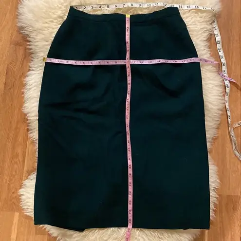 Kasper & Co ASL Vintage Wool High Waist Pencil Skirt Calf Length Sz 10