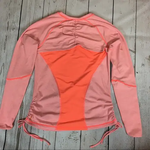 Lucy Orange Workout Long shirt Pullover Size M Size M