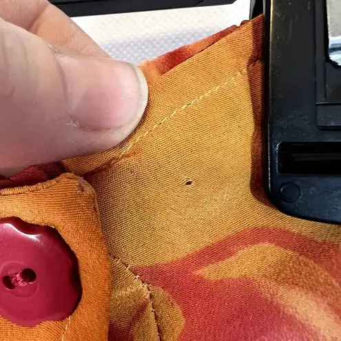 C&S Designs Tropical Maxi Wrap Skirt Size Medium Orange