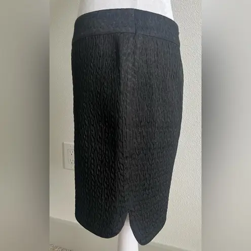 Zadig & Voltaire Deluxe metallic Black textured Pencil Skirt