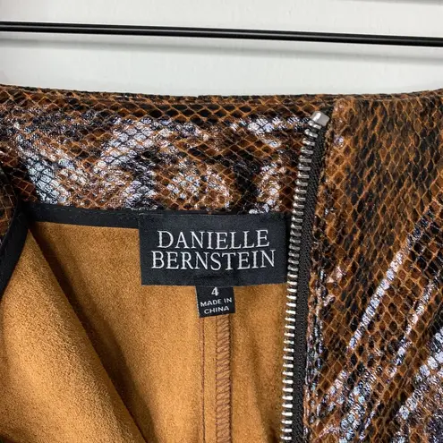 Macy's DANIELLE BERNSTAIN Faux Snakeskin Pants 4