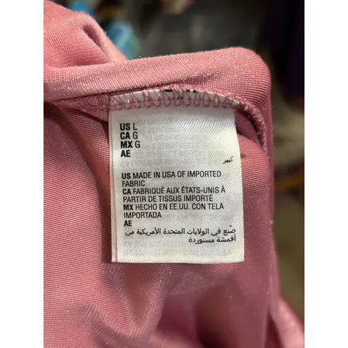 Womens Velvet Jogger Pants Elastic Waist Comfort Loungewear Dusty Rose Pink sz L Size L