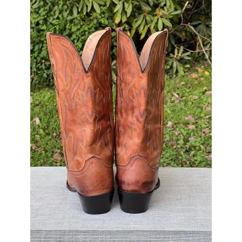 Women's Nocona Deertanned Cow Leather Lantana Cowboy Boots NL1600 size 11B Tan