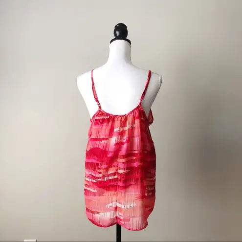 Vintage Havana | Pink Printed and Embroidered Tank Top Sz M