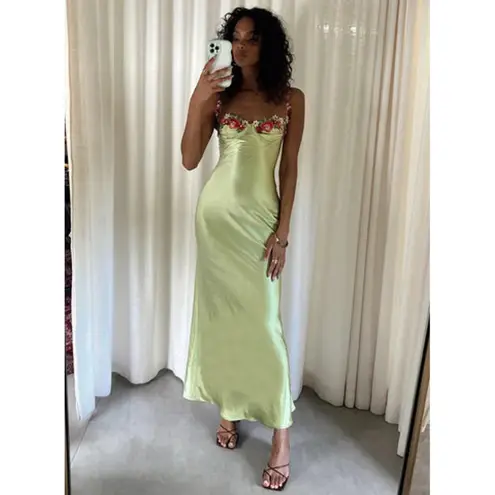 Princess Polly  Kenzie Maxi Dress in Green Size US 4