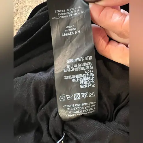 The Kooples Technical Fleece Ruched Mini Skirt Size FR 4 / Size 10/XL US NWT