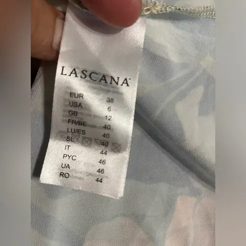 Lascana Blue/Pink/Green Floral Tank Dress Maxi Straps Size 38 (6) Blue