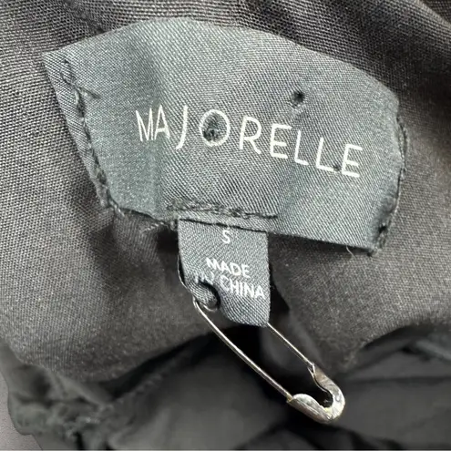 Majorelle  Ava Deep V Dress in Black Floral Sz S‎ Revolve