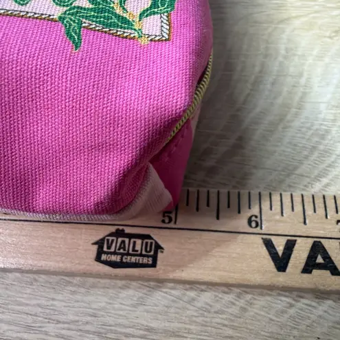 Estee Lauder Cosmetic Bag Pink Striped Coral Reef Seahorse Jellyfish Gift Pouch