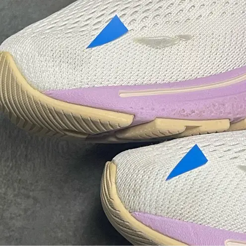 Brooks Ghost 15 1203801D166 Women's Wide Sneakers White/Lavender Size 7.5D