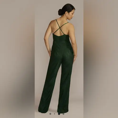 NWT DAVID'S BRIDAL Allover Lace V