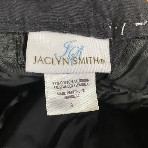 Jaclyn Smith Black Bermuda shorts size 8.