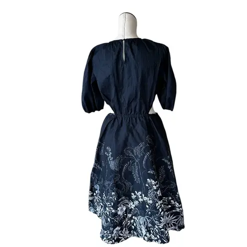 NEW INC INTERNATIONAL CONCEPTS Linna Garden Cutout Printed Dress Black Size L