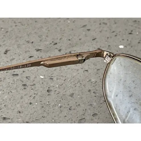 Marchon Super Flex Eyeglasses Frames ONLY Gold Flex Italy 50