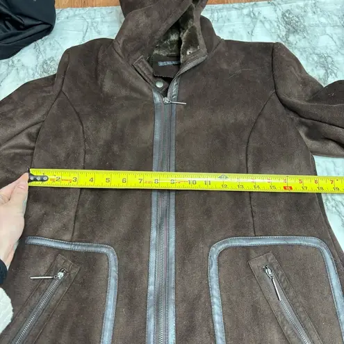 via spiga  Deadstock 90s Y2K vintage brown espresso Long Coat size small NWT new