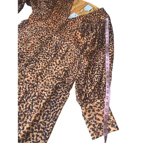 C/MEO COLLECTIVE Apparent Long Sleeve Dress With An All Over Abstract Animal Pri