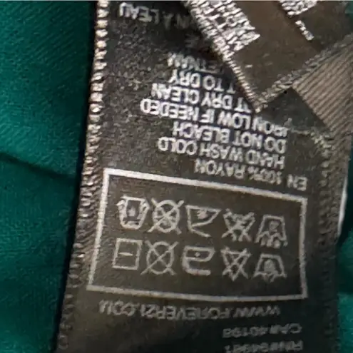 Forever 21   Women's Thin Strap Teal Rayon Romper With Pockets Sz L NWT