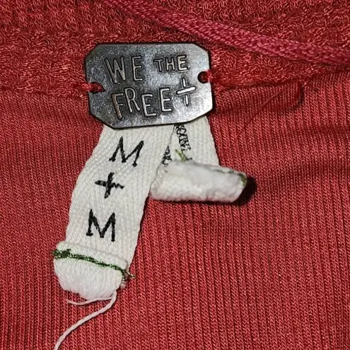 We The Free We The‎ Free People Womens Burnt Orange Malibu Thermal Shirt Medium