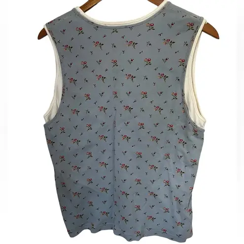 Carolyn Taylor Cottagecore Floral Layered Tank Large