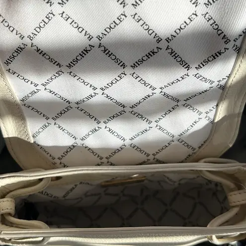 Badgley Mischka NEW Bailey Crossbody Bag, Bone/Ivory NWT w/Dust Bag Retail $295