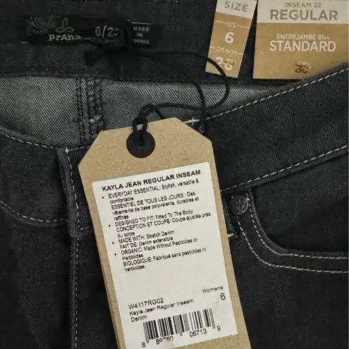 prAna  Kayla Jeans Organic Stretch Denim Everyday Essential NWT Size 6 28 Waist