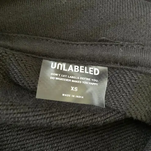 Unlabeled Skull Drip Graphic Chunky Hoodie in Black Size XS