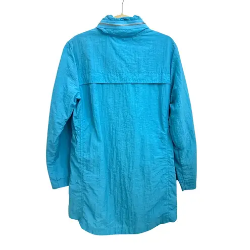 Seven7 Throwback Windbreaker Anorak Blue Convertible Rain Jacket Size Medium