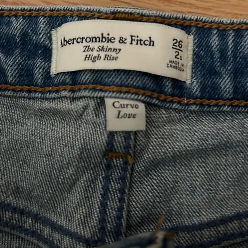 Abercrombie & Fitch  curve love skinny high rise jeans worn once