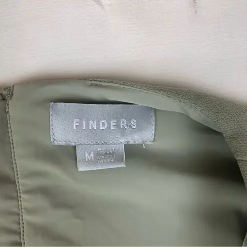 Finders size medium Sage Green Blouse Buckle Accents cosplay ren fest sheer sle