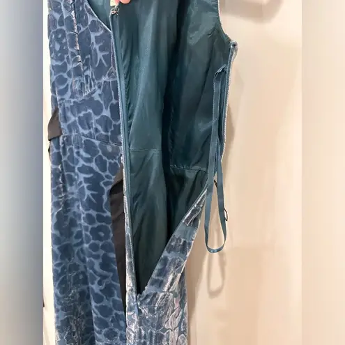 Moulinette Soeurs Anthropologie Matilija Dress Silk Velvet Teal 0 Whimsigoth