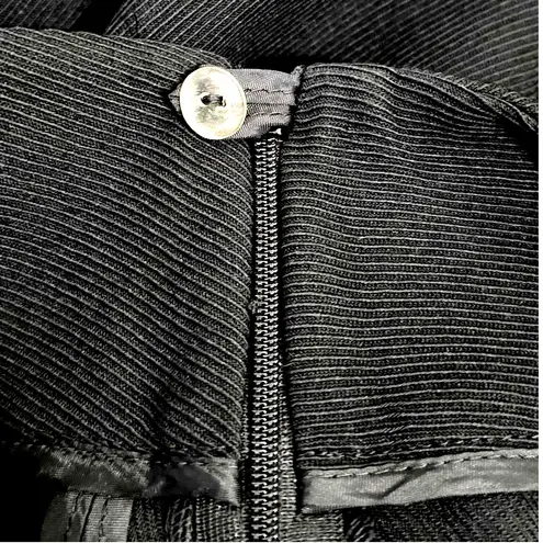 Akris Punto Wide Leg Textured Wool Pants Trousers Black Size 4