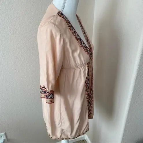 Urban Mango Bohemian embroidered top size women’s XL Orange