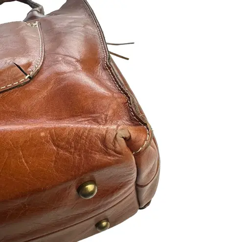 Patricia Nash Women's Brown Leather Cutout Tooled Cavo Tote with Dust Bag