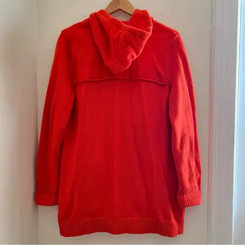 Lauren Ralph Lauren Lamb’s Wool Hooded Sweater Coat Horn Toggle Buttons Wmns XL