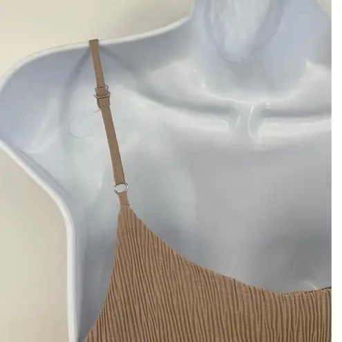 Sweet Wanderer Crinkly Midi Dress Sz Small Boho Tiered Ruffle Beachy Cottagecore