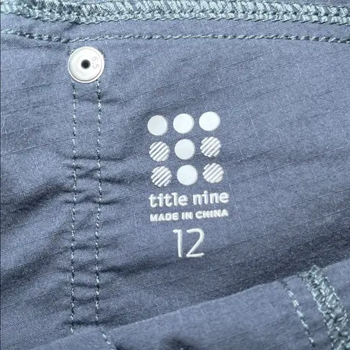 Title Nine Women’s Big B Pants Ripstop Hiking Active Pant Midnight Blue Size 12