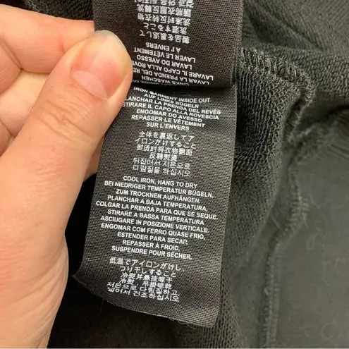 Indian Motorcycles womens medium contrast sleeve zip up sweatshirt black gray