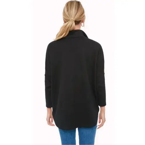 Tuckernuck Pomander Place Black Easy Polo Swing Sweatshirt Size M/L