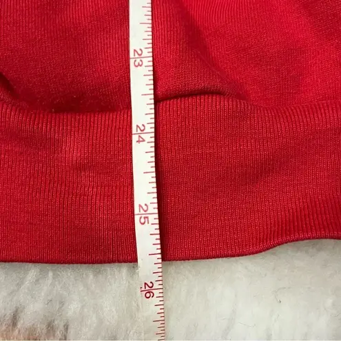 Vintage Grannycore Sweatshirt Crewneck Love Me Love My Cat L/XL Red Size L