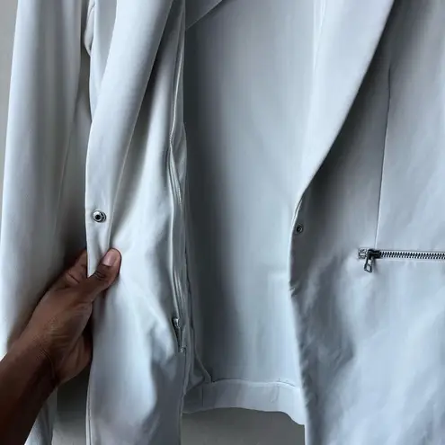 Veronica Beard Scuba Iconic Blazer Schoolboy Dickey Blazer Jacket White Size 8