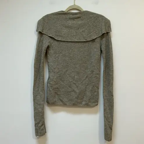 Acne Studios Acne Kalix Knit Cardigan Beige Collared Wool Small Parisian Capsule Sailor