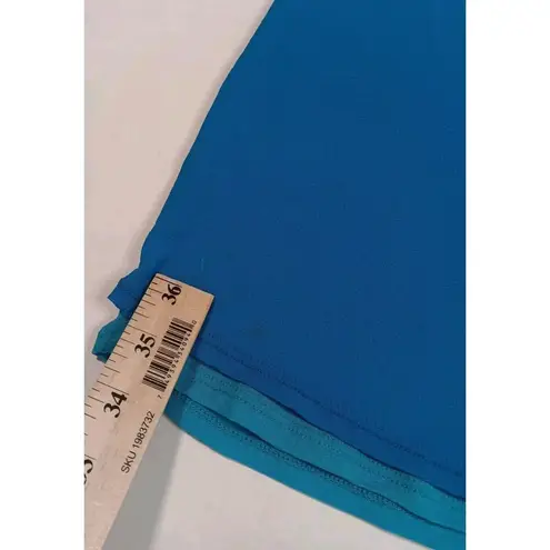 Vintage Y2K 90s Baby Streetwear Strappy Layered Slip Dress Large Blue