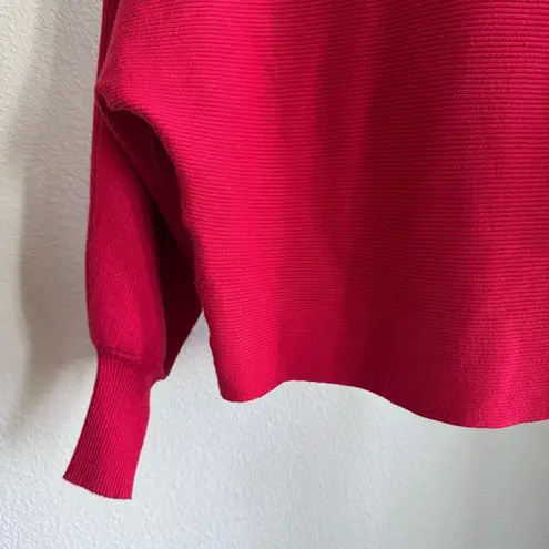 Pink Rose  Red Turtleneck Knit Sweater Size S - Image 6