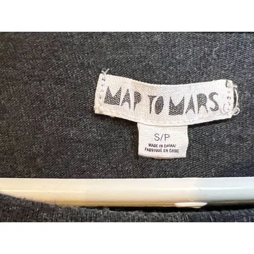 Map To Mars Snow Leopard Crop Top Women's Size Small