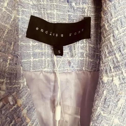 Endless Rose Cropped Tweed Jacket & High Waist Tweed Shorts