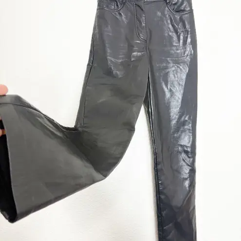 Aritzia  Wilfred Melina Vegan Leather Pants Size 00 Black Straight Leg