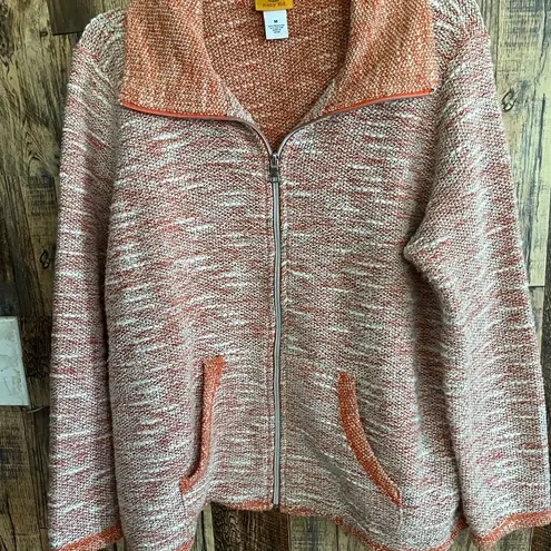 Ruby Rd  women's long sleeve orange blazer size medium